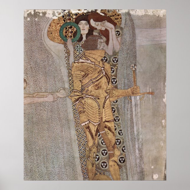 Gustav Klimt - The Beethoven Frieze Poster (Front)