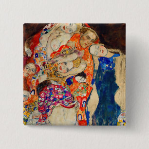 Gustav Klimt - The Bride (unfinished) 15 Cm Square Badge