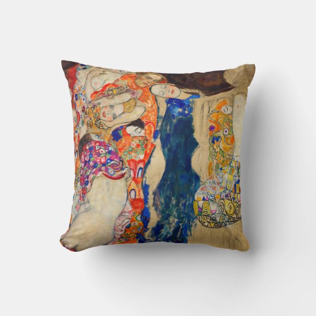 Gustav Klimt - The Bride (unfinished) Cushion (Front)