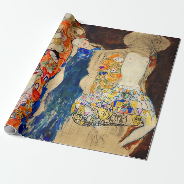Gustav Klimt - The Bride (unfinished) Wrapping Paper (Unrolled)