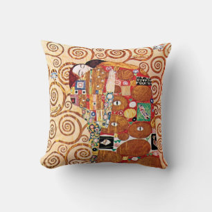 Gustav Klimt - The Embrace - Fine Art Painting Cushion