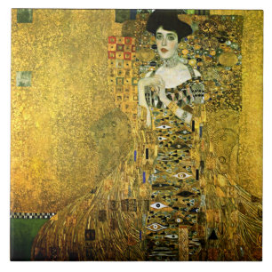 Gustav Klimt The Golden Lady Ceramics Ceramic Tile