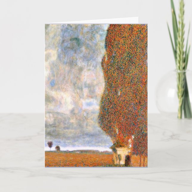 Gustav Klimt - The Great Poplar Card (Front)