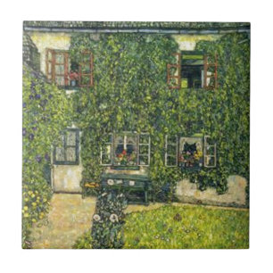 Gustav Klimt - The House of Guardaboschi Ceramic Tile