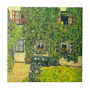 Gustav Klimt The House of Guardaboschi Ceramic Tile