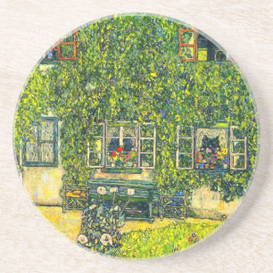 Gustav Klimt The House of Guardaboschi Coaster