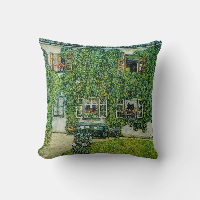 Gustav Klimt - The House of Guardaboschi Cushion (Front)