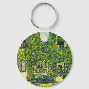 Gustav Klimt The House of Guardaboschi Key Ring