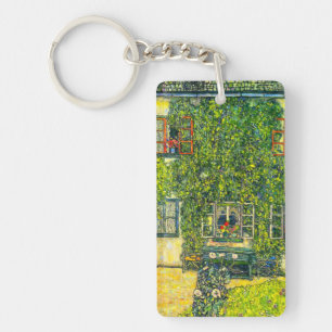 Gustav Klimt The House of Guardaboschi Key Ring