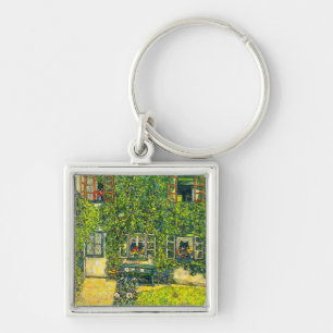 Gustav Klimt The House of Guardaboschi Key Ring