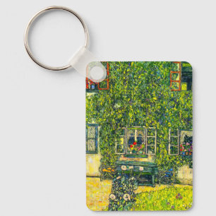 Gustav Klimt The House of Guardaboschi Key Ring