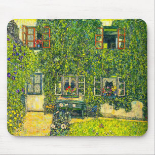 Gustav Klimt The House of Guardaboschi Mouse Pad