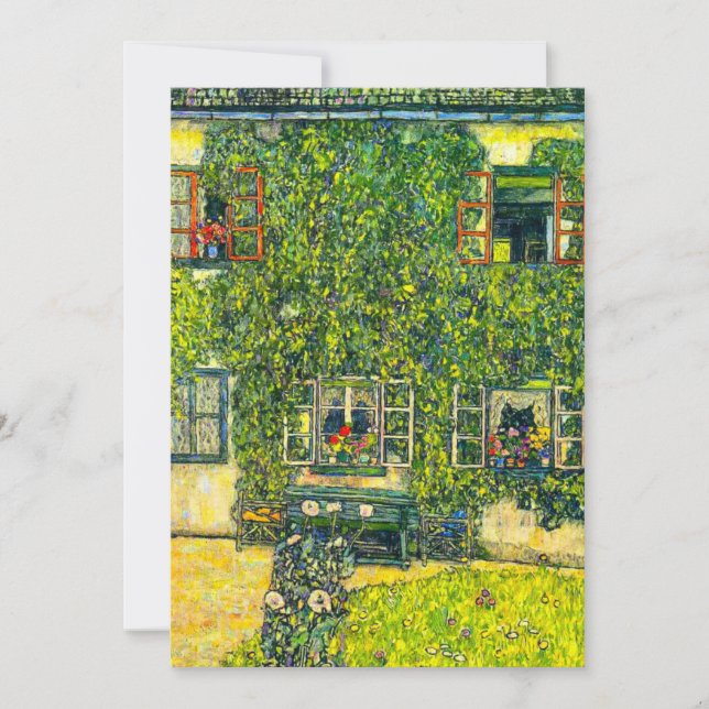 Gustav Klimt The House of Guardaboschi Save The Date (Front)