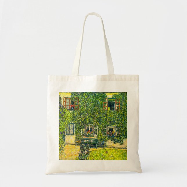 Gustav Klimt The House of Guardaboschi Tote Bag (Front)