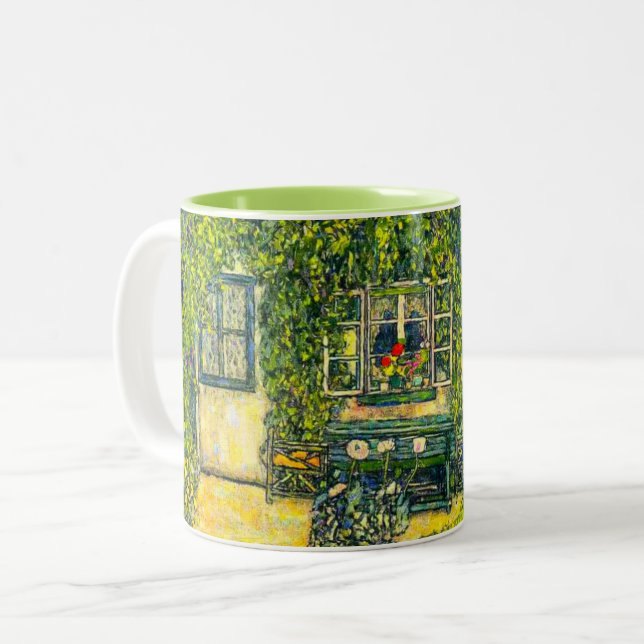 Gustav Klimt The House of Guardaboschi Two-Tone Coffee Mug (Front Left)