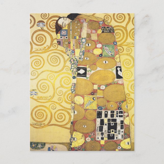 Gustav Klimt - The Hug - Classic Artwork Postcard (Front)
