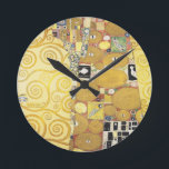 Gustav Klimt - The Hug - Classic Artwork Round Clock<br><div class="desc">Gustav Klimt - The Hug - Classic Artwork from one of the worlds most famous painters.</div>