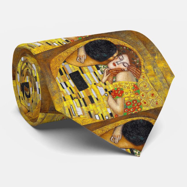 Gustav Klimt ,“ The Kiss ” ネクタイ Tie (Rolled)