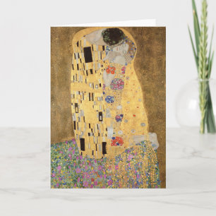 Gustav Klimt   The Kiss, 1907-08 Card