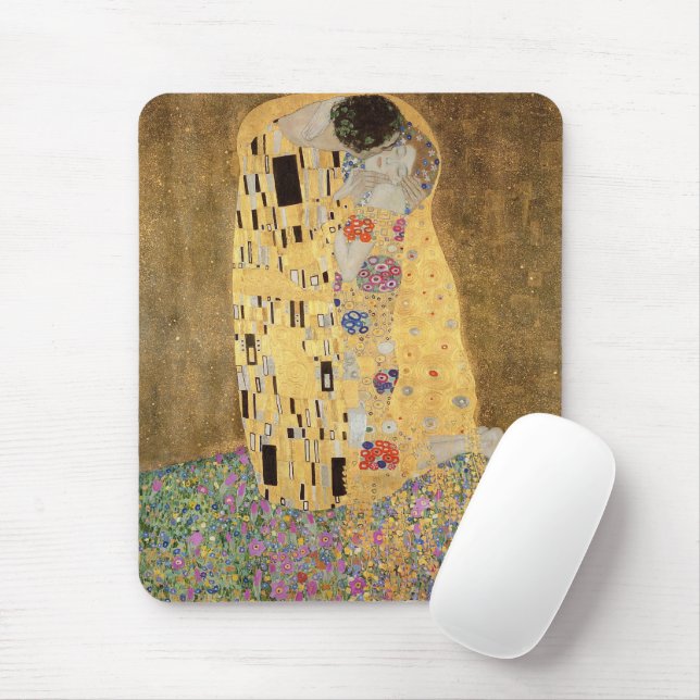 Gustav Klimt | The Kiss, 1907-08 Mouse Pad (With Mouse)