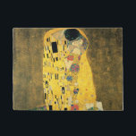 GUSTAV KLIMT - The kiss 1907 Doormat<br><div class="desc">GUSTAV KLIMT - The kiss 1907
Oil and gold foil on canvas</div>