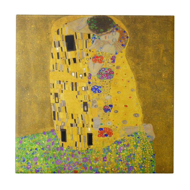 Gustav Klimt The Kiss Ceramic Tile (Front)