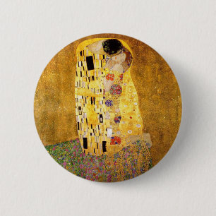 Gustav Klimt The Kiss Classic Painting 6 Cm Round Badge