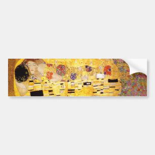 Gustav Klimt The Kiss Classic Painting Bumper Sticker