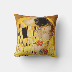 Gustav Klimt The Kiss Classic Painting Cushion