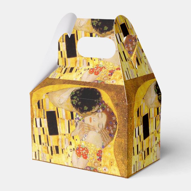 Gustav Klimt The Kiss Classic Painting Favour Box (Front Side)