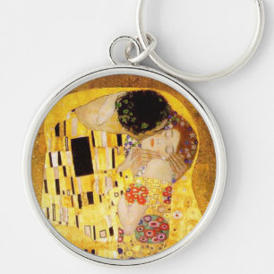 Gustav Klimt The Kiss Classic Painting Key Ring