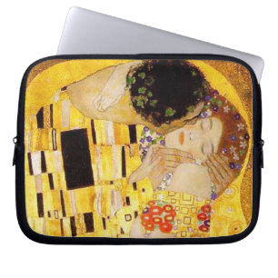 Gustav Klimt The Kiss Classic Painting Laptop Sleeve
