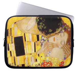 Gustav Klimt The Kiss Classic Painting Laptop Sleeve