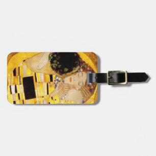 Gustav Klimt The Kiss Classic Painting Luggage Tag