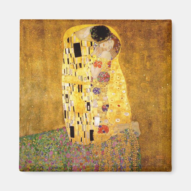 Gustav Klimt The Kiss Classic Painting Magnet (Front)