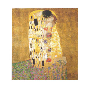 Gustav Klimt The Kiss Classic Painting Notepad