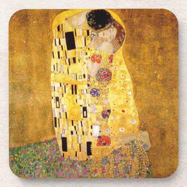 Gustav Klimt The Kiss Coasters (Front)
