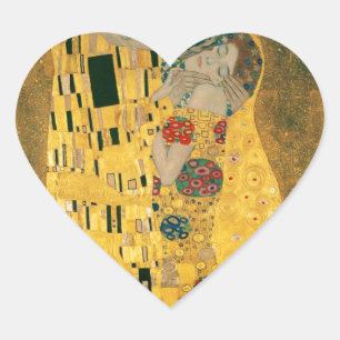Gustav Klimt // The Kiss // Der Kuss Heart Sticker