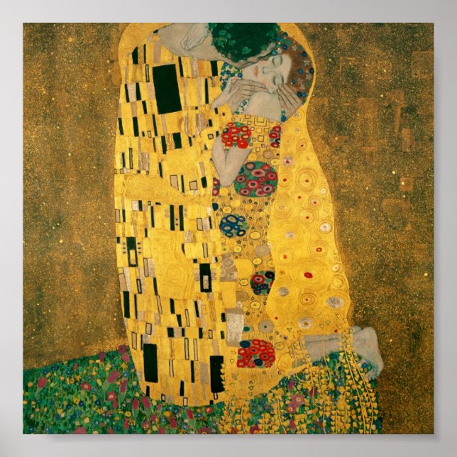 Gustav Klimt // The Kiss // Der Kuss Poster (Front)