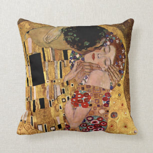 Gustav Klimt: The Kiss (Detail) Cushion