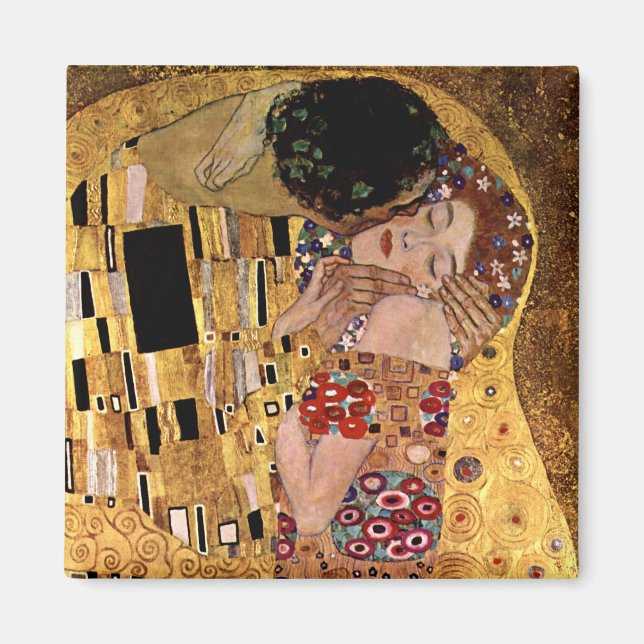Gustav Klimt: The Kiss (Detail) Magnet (Front)