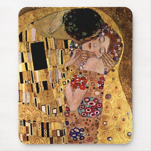 Gustav Klimt: The Kiss (Detail) Mouse Pad (Front)