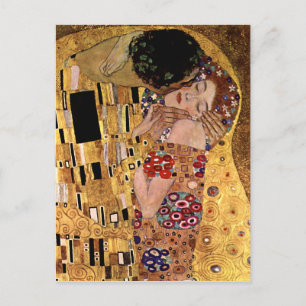 Gustav Klimt: The Kiss (Detail) Postcard