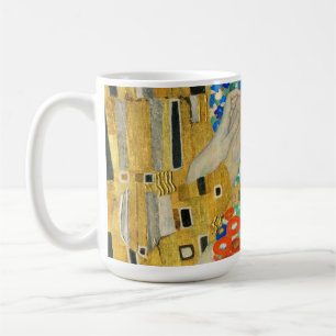 Gustav Klimt The Kiss Faces Detail Painting Coffee Mug