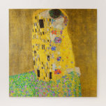 Gustav Klimt The Kiss Fine Art Jigsaw Puzzle<br><div class="desc">Gustav Klimt The Kiss Fine Art Jigsaw Puzzle.</div>