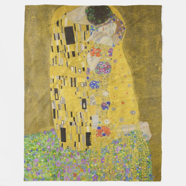 Gustav Klimt - The Kiss Fleece Blanket (Front)