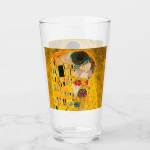 Gustav Klimt The Kiss Glass