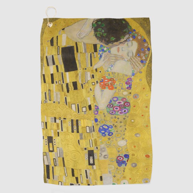 Gustav Klimt - The Kiss Golf Towel (Front)