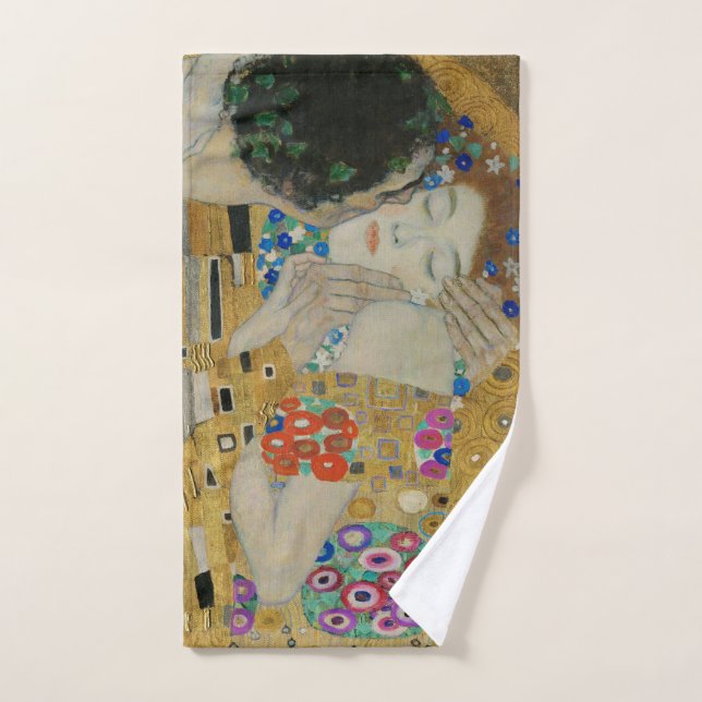 Gustav Klimt The Kiss Hand Towel (Hand Towel)