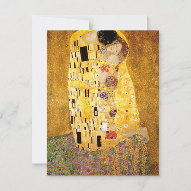 Gustav Klimt The Kiss Invitations (Front)